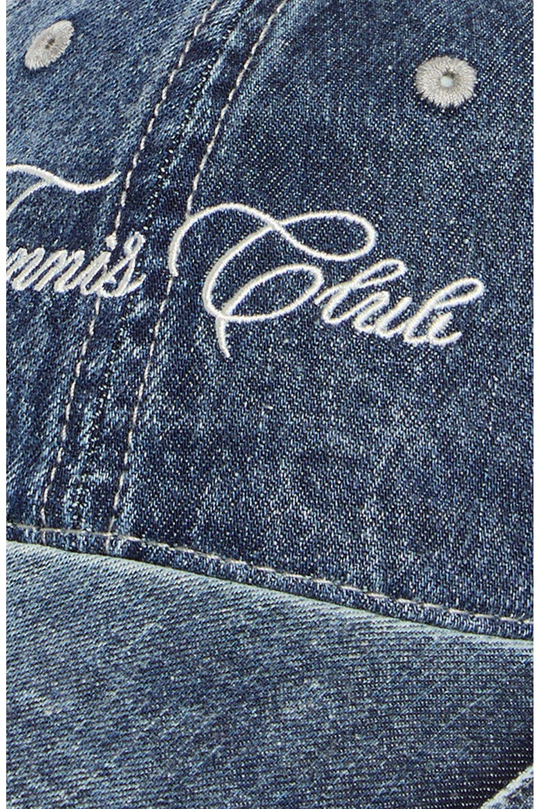 Kids' Tennis Club Washed Denim Baseball Cap, Alternate, color, BLUE