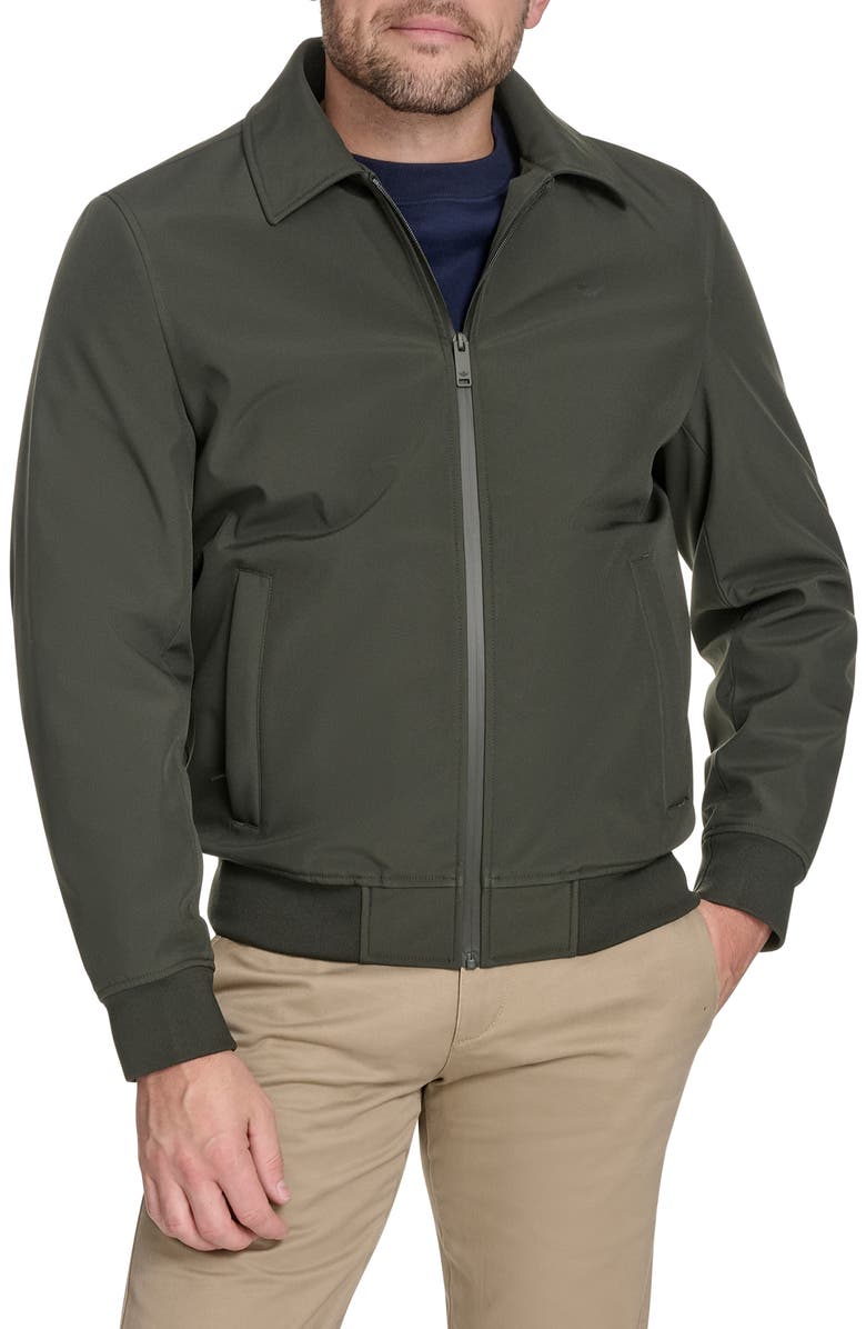 Dockers<sup>®</sup> Laydown Water Resistant Bomber Jacket, Main, color, Olive