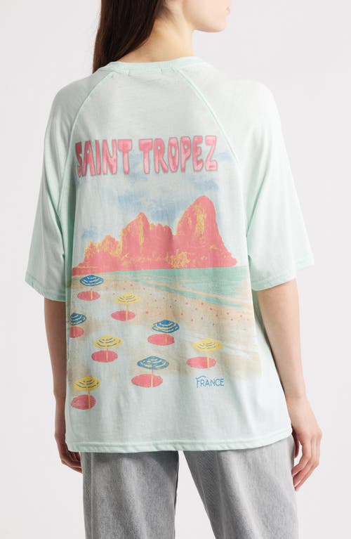 Shop Vinyl Icons Saint Tropez Graphic T-shirt In Mint