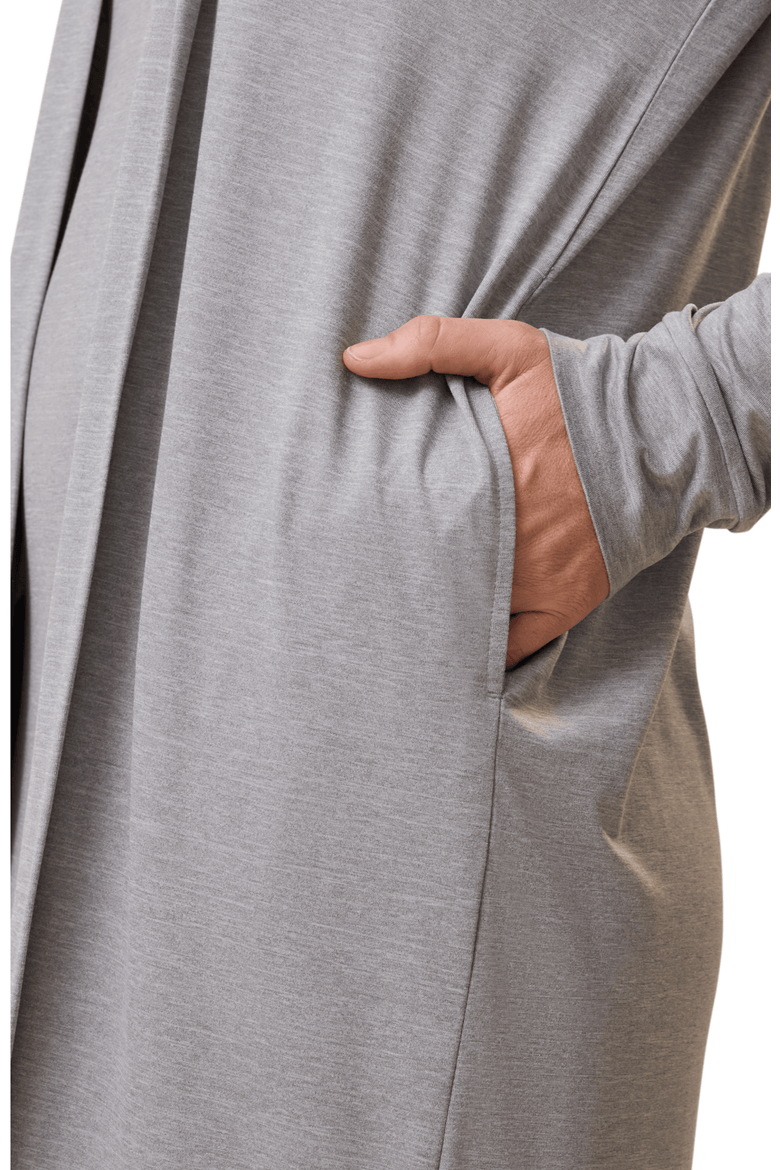 The Sunday Lounge Duster, Alternate, color, Grey Heather