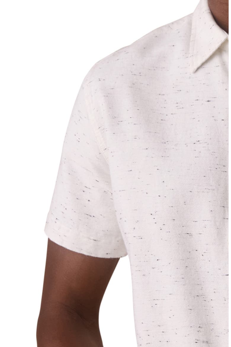 Freshwater Short Sleeve Button-Up Shirt, Alternate, color, WHITE NEPTUNE