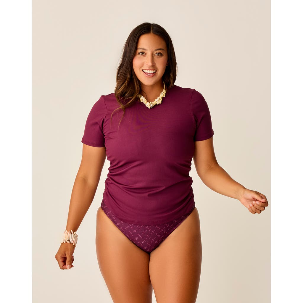 Carve Designs Vega Rib Tee In Pink