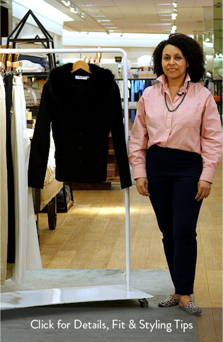 Stefani Jacket with Removable Faux Fur Collar, sales video thumbnail