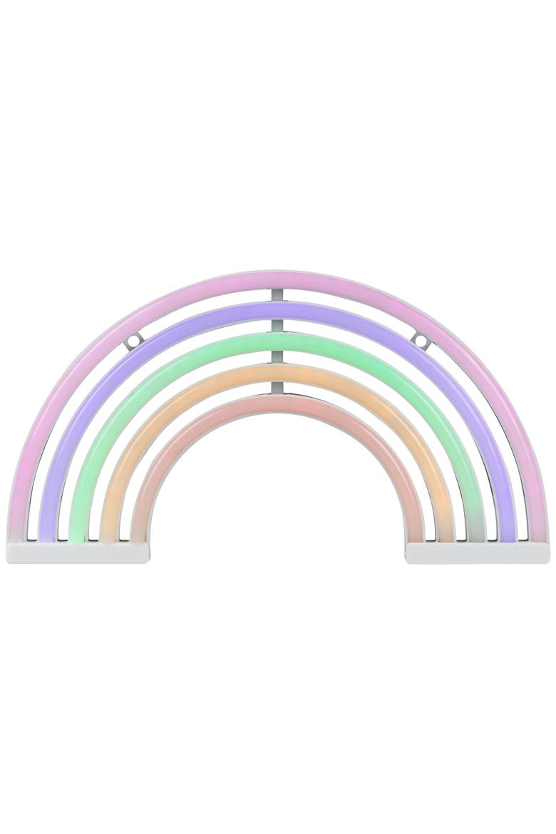 LED  Rainbow Neon Lighted Wall Art - 12"  - Mutlticolor, Main, color, Multi