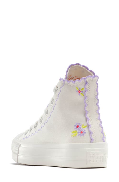 Converse Chuck Taylor® All Star® Embroidered Lift High Top Platform Sneaker
