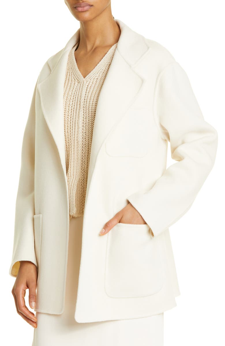 TOTEME Patch Pocket Wool Double Face Jacket, Alternate, color, 