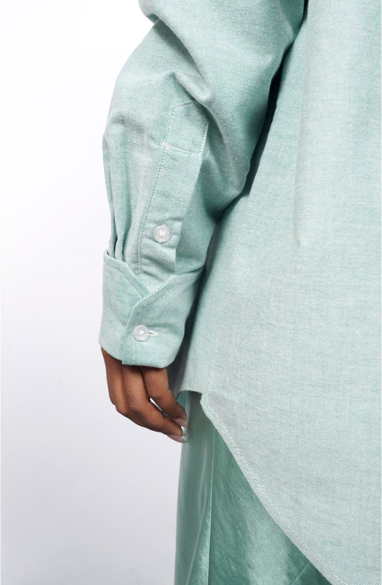 WILDFANG The Essential Long Sleeve Oversized Wrap Button Up, Alternate, color,