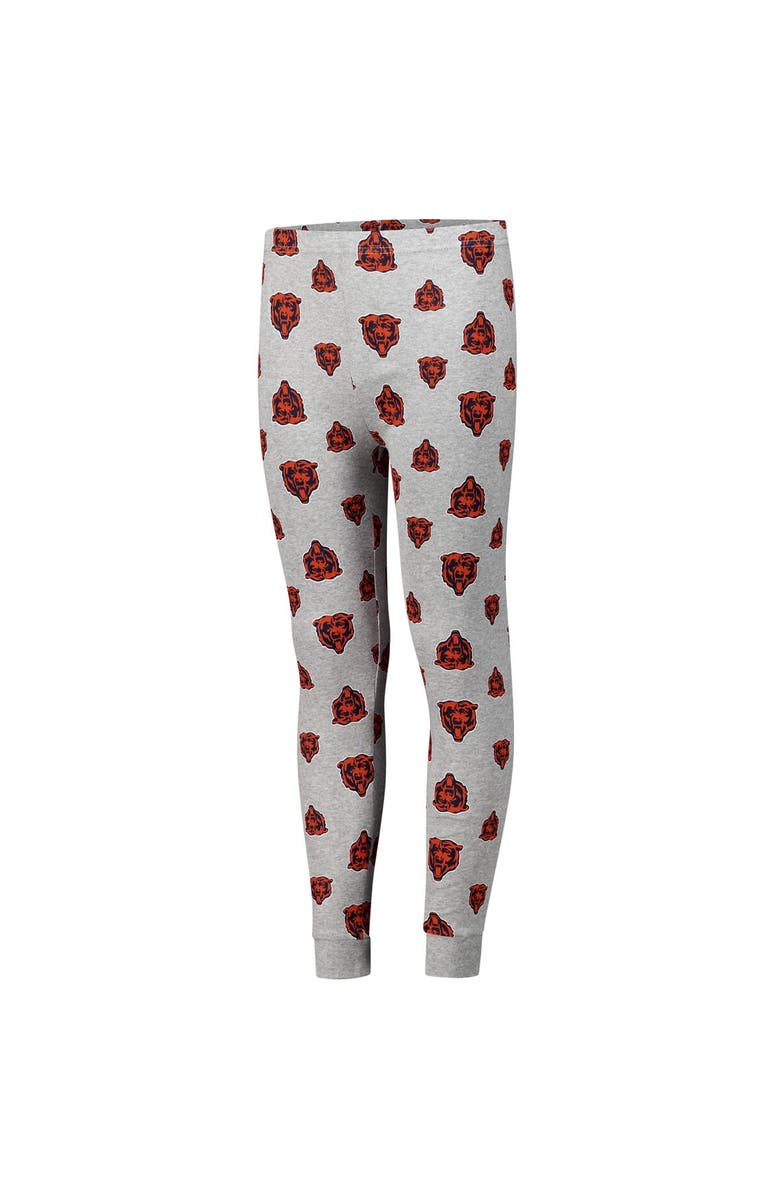Outerstuff Youth Chicago Bears Long Sleeve T-Shirt and Pants Sleep Set, Alternate, color, Heather Gray
