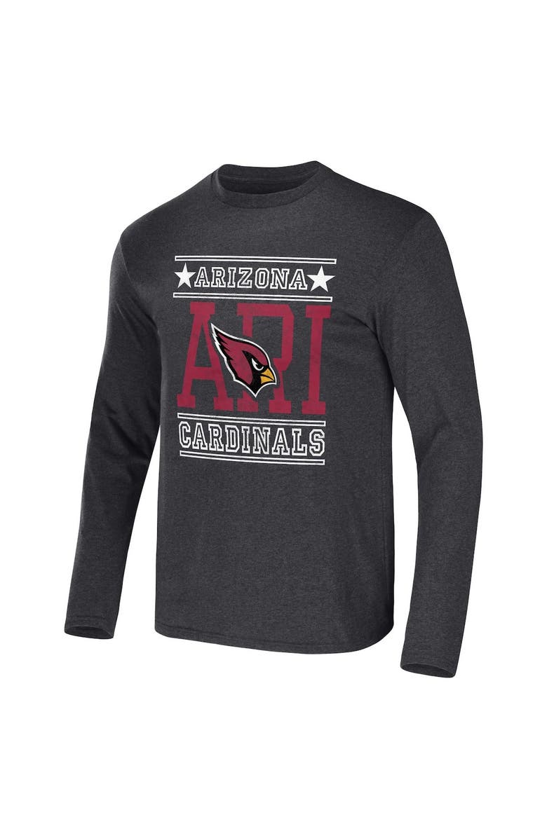 NFL X DARIUS RUCKER Men's NFL x Darius Rucker Collection by Fanatics Heathered Charcoal Arizona Cardinals Long Sleeve T-Shirt, Alternate, color, Heather Charcoal