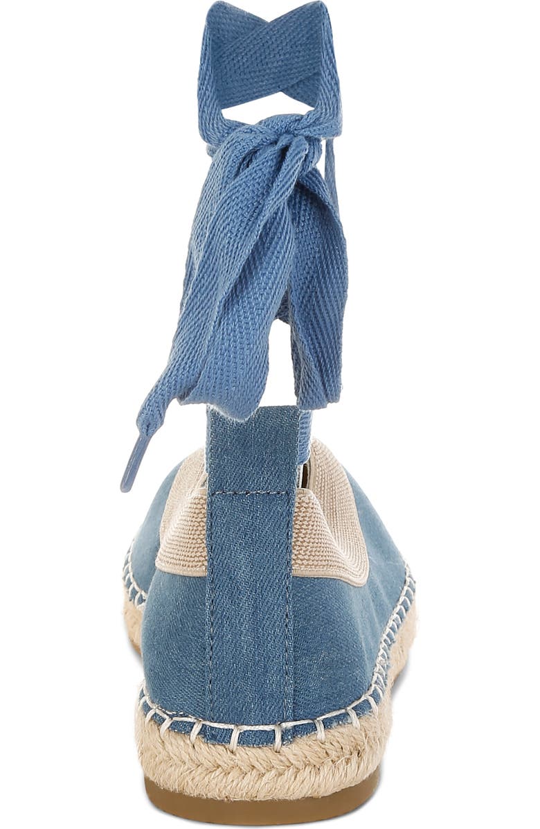 LONDON RAG Nalya Ankle Wrap Espadrille Flat, Alternate, color, Denim