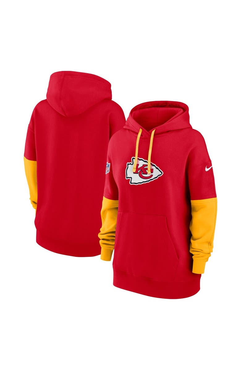 Nike Women's Nike Red Kansas City Chiefs 2024 Sideline Essential Fleece Pullover Hoodie, Main, color, Red
