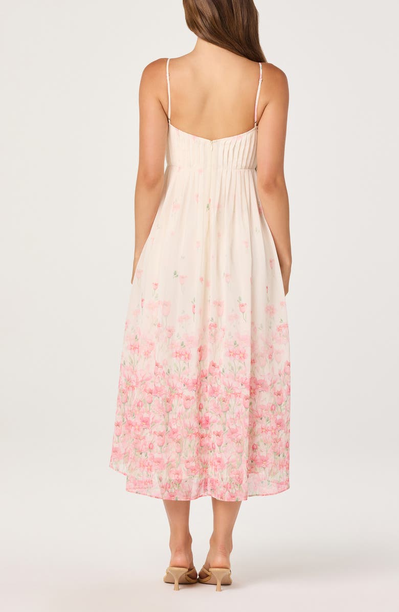 ASTR the Label Bellora Floral Midi Dress, Alternate, color, Pink Floral