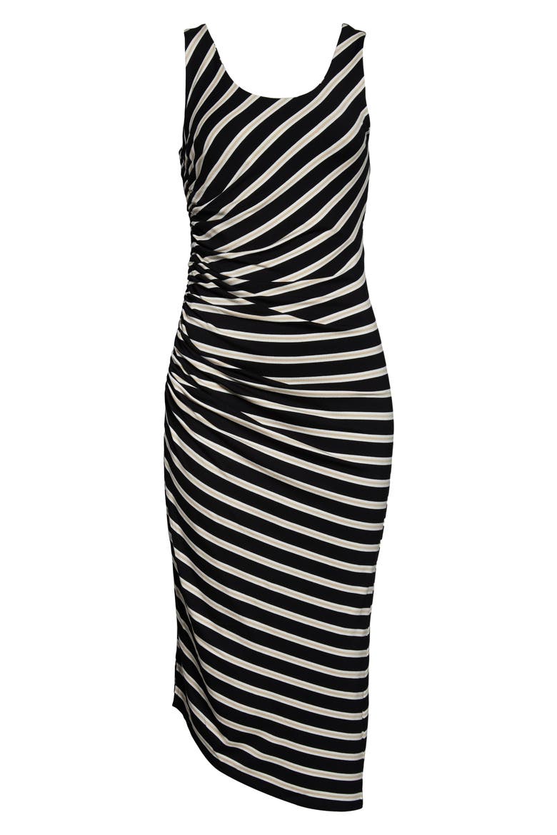 Ruched Sheath Dress, Alternate, color, RICH BLACK