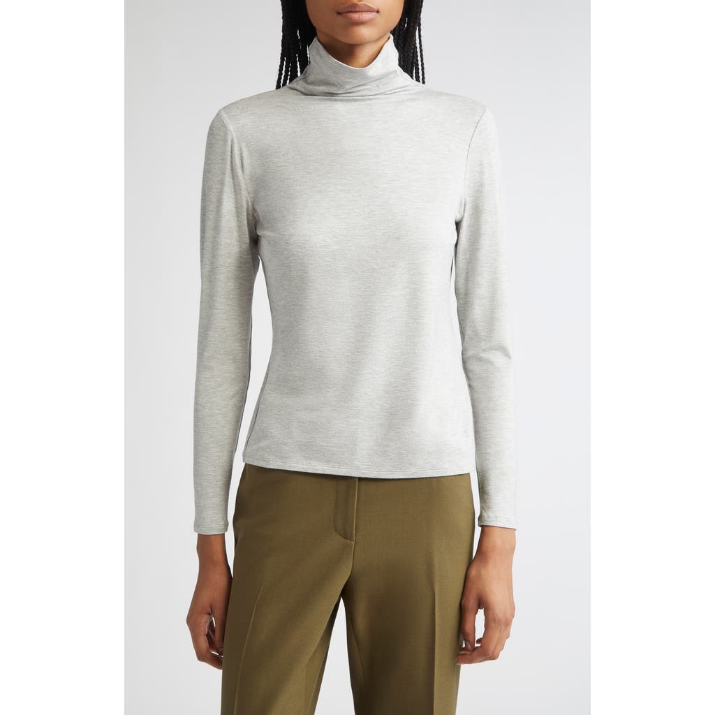 Lafayette 148 New York Funnel Neck Sweater In Gray