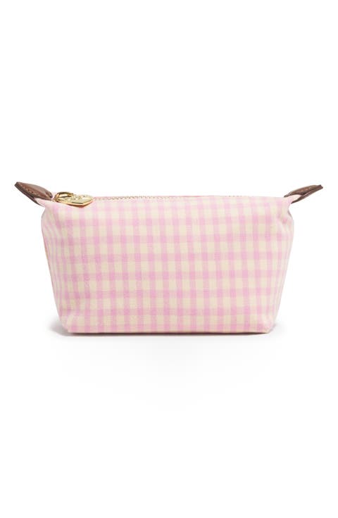 x Liberty Gingham Print Cotton Canvas Pouchette