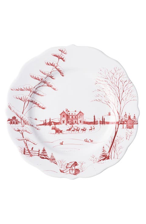 Country Estate Winter Frolic Dinner Plate