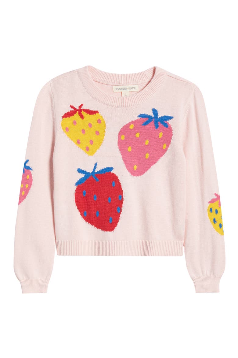 Kids' Icon Sweater, Main, color, PINK BALM POP STRAWBERRIES