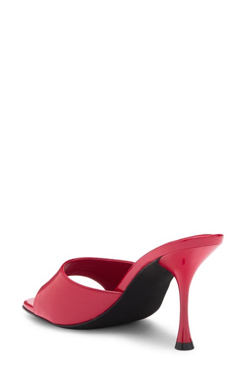 Jeffrey Campbell Agent Slide Sandal In Red Crinkle
