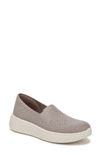 Bzees Wednesday Bright Washable Platform Slip Ons In Taupe
