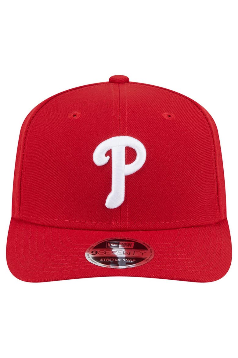 Men's New Era  Red Philadelphia Phillies Performance 9SEVENTY Adjustable Hat, Alternate, color, Red