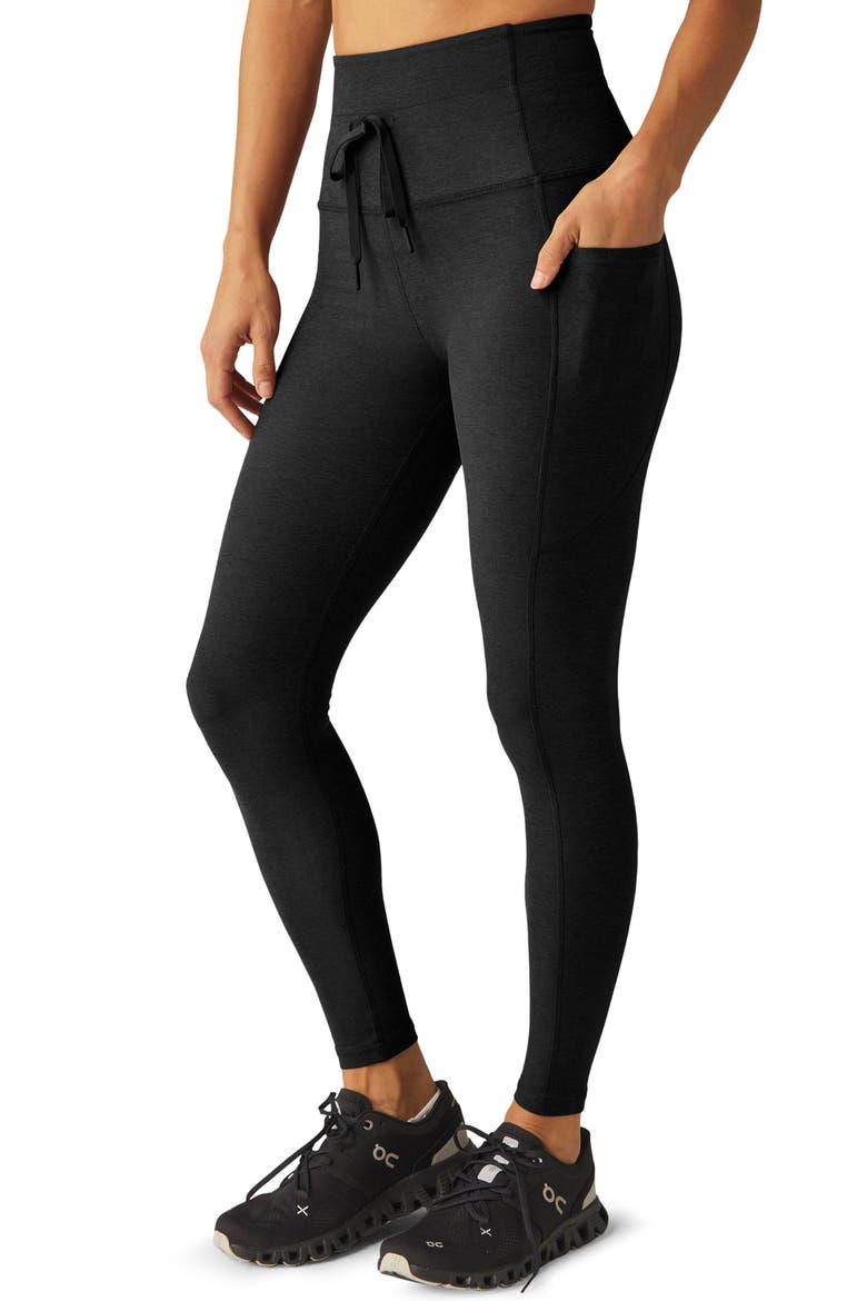 Space Dye Pocket Midi Leggings, Alternate, color, DARKEST NIGHT