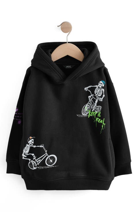 Kids' Skleton Biker Fleece Hoodie (Little Kid & Big Kid)