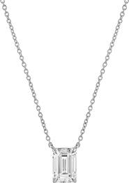 LuvMyJewelry Emerald Elegance 14K Gold Lab Grown Diamond Necklace - 1 ct