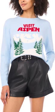 Vince Camuto Graphic Crewneck Sweater