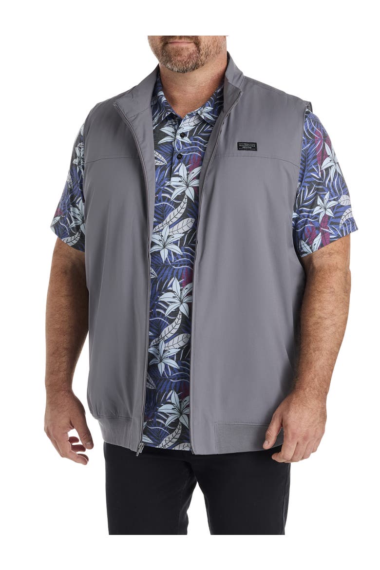 Big & Tall Wanderlust 1/4 Zip Vest, Main, color, QUIET SHADE