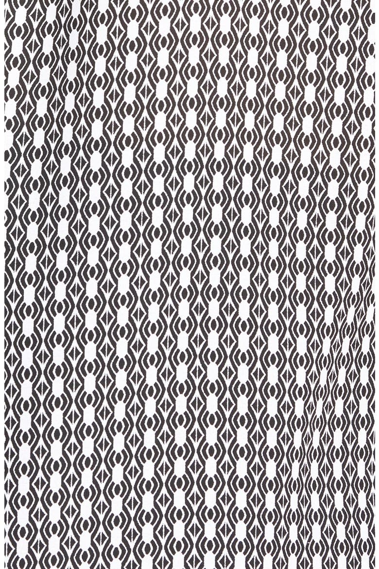 Sleeveless Faux Wrap Blouse, Alternate, color, BLACK/ WHITE LINED ELLIPSE