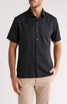 WESTZEROONE Baylor Cotton Short Sleeve Button-Up Shirt