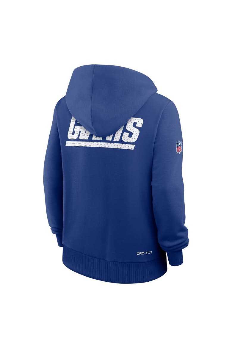 Women's Nike Royal New York Giants Sideline Standard Issue Initial Home Dri-FIT Hoodie, Alternate, color, Royal