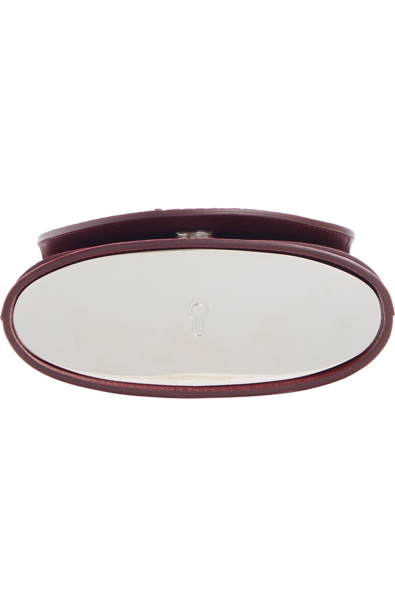 Chloé Aby Lock Monogram Embossed Leather Crossbody Bag, Alternate, color,