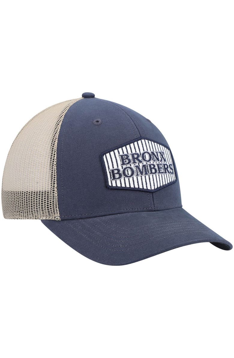 '47 Men's '47 Navy/Natural New York Yankees Bronx Bombers Local Haven Trucker Snapback Hat, Alternate, color,
