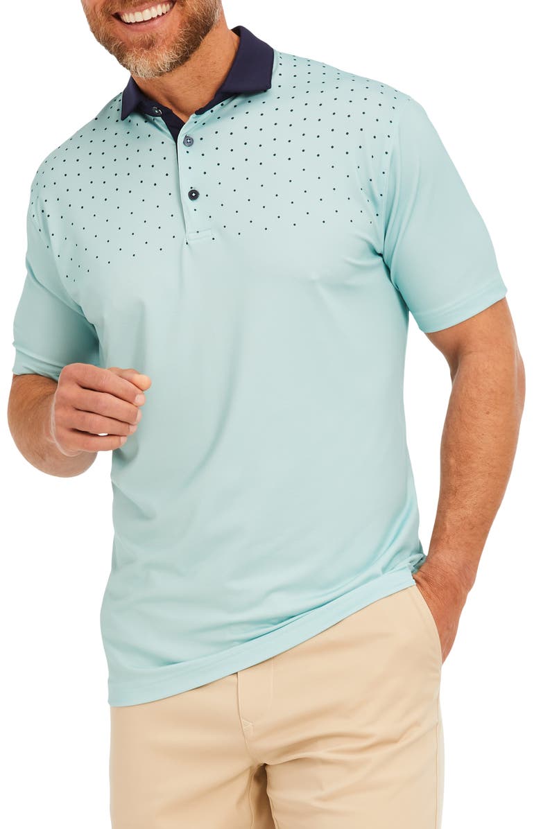 Mizzen+Main Phil Mickelson Dot Short Sleeve Performance Golf Polo, Main, color,