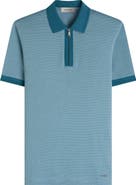 Bugatchi Quarter Zip Polo