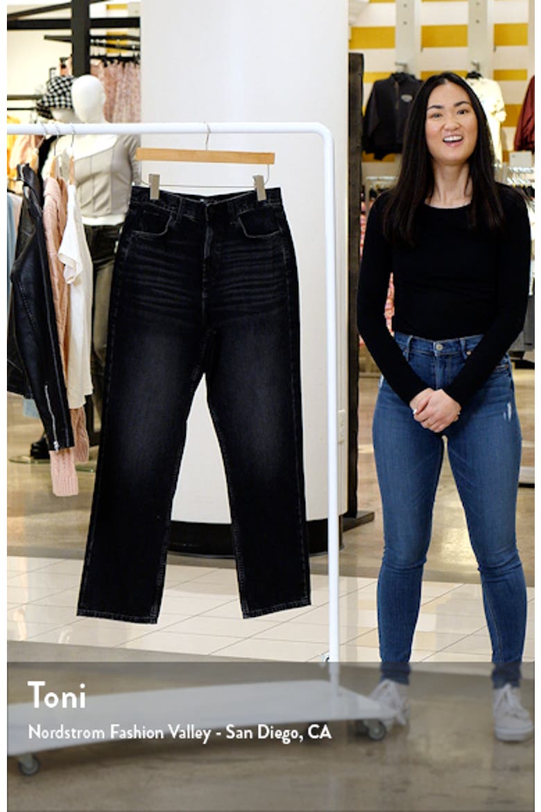 '90s High Waist Straight Leg Jeans video