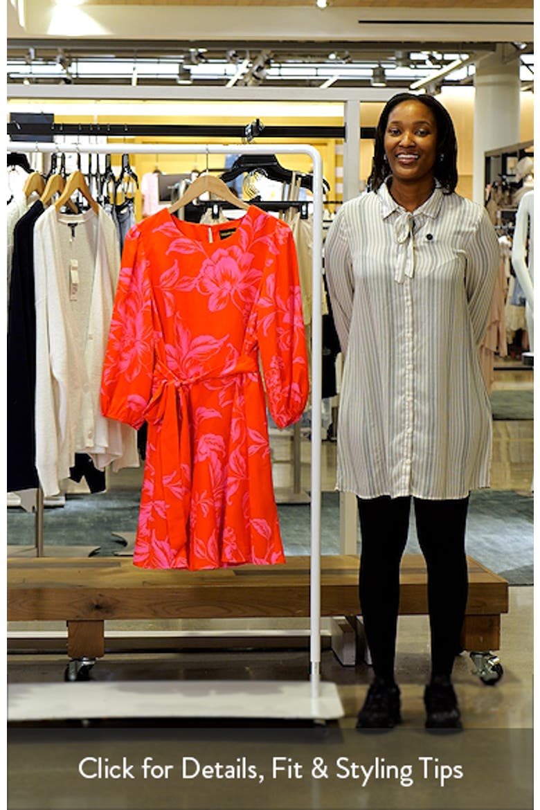 Darline Floral Collins Godet Minidress video
