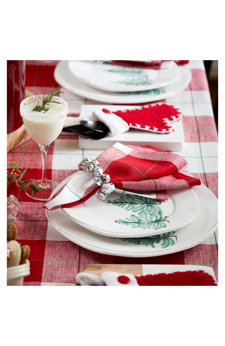 Solino Home Linen Dinner Napkins - Very Merry Plaid, 18" x 18", Alternate, color, Very Merry