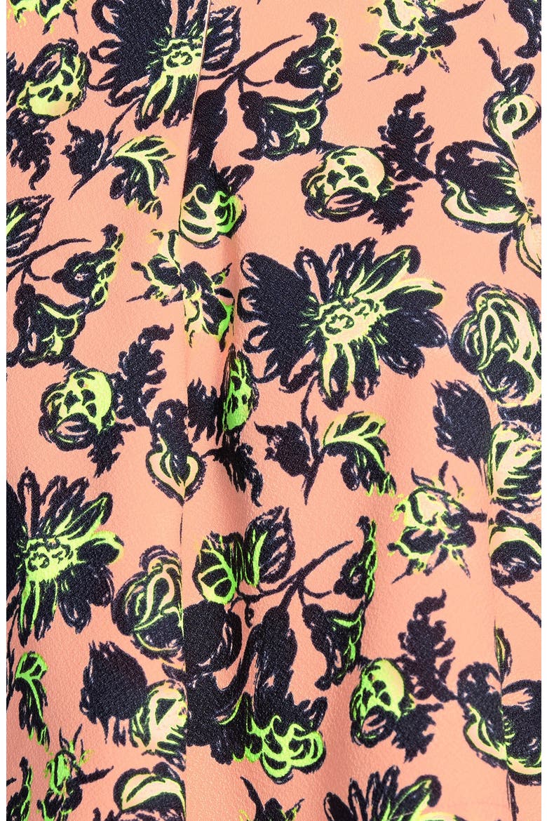 Print Skater Skirt, Alternate, color, PINK/ LIME