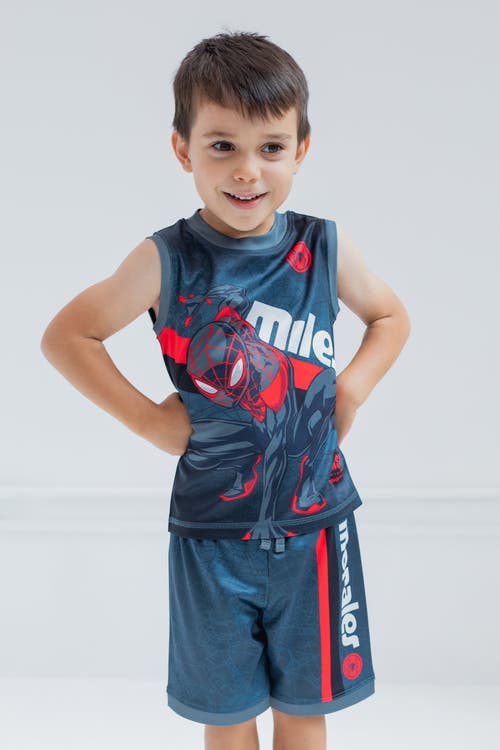 Marvel Spider-man Athletic Tank Top & Shorts Set In Blue