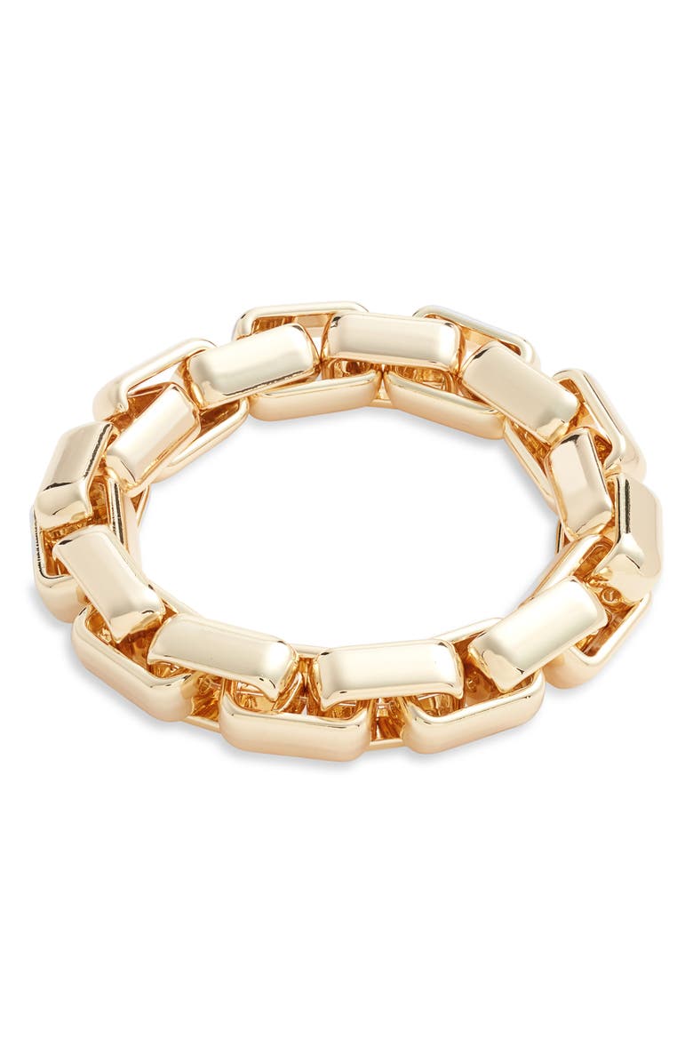 Nordstrom Bold Link Stretch Bracelet, Main, color, Gold