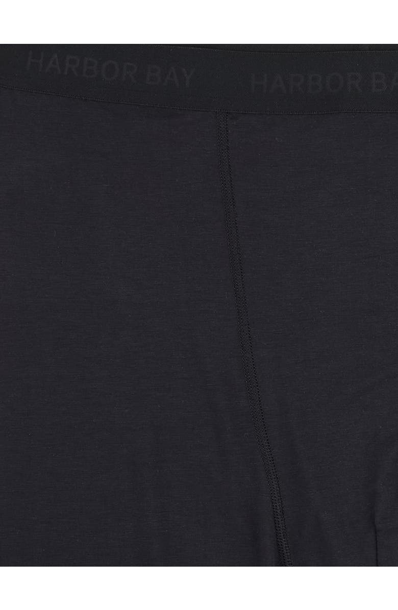 Harbor Bay by DXL Big & Tall 4 Inch Stretch Boxer Briefs, Alternate, color, Black Beauty
