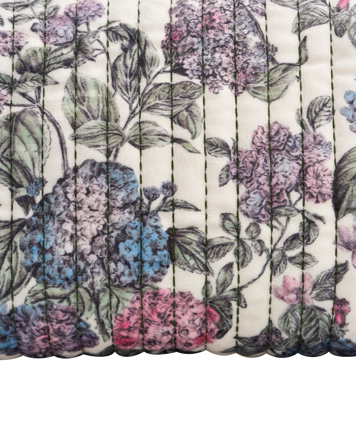 Fable England Hydrangea Small Quilted Makeup Bag, Alternate, color, Purple