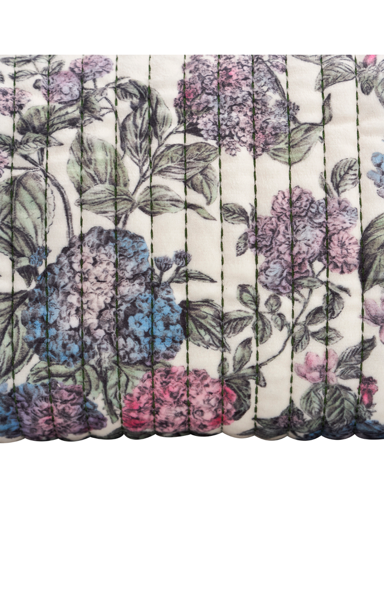 Fable England Hydrangea Small Quilted Makeup Bag, Alternate, color, Purple