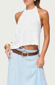 EDIKTED Ivey Backless Halter Top