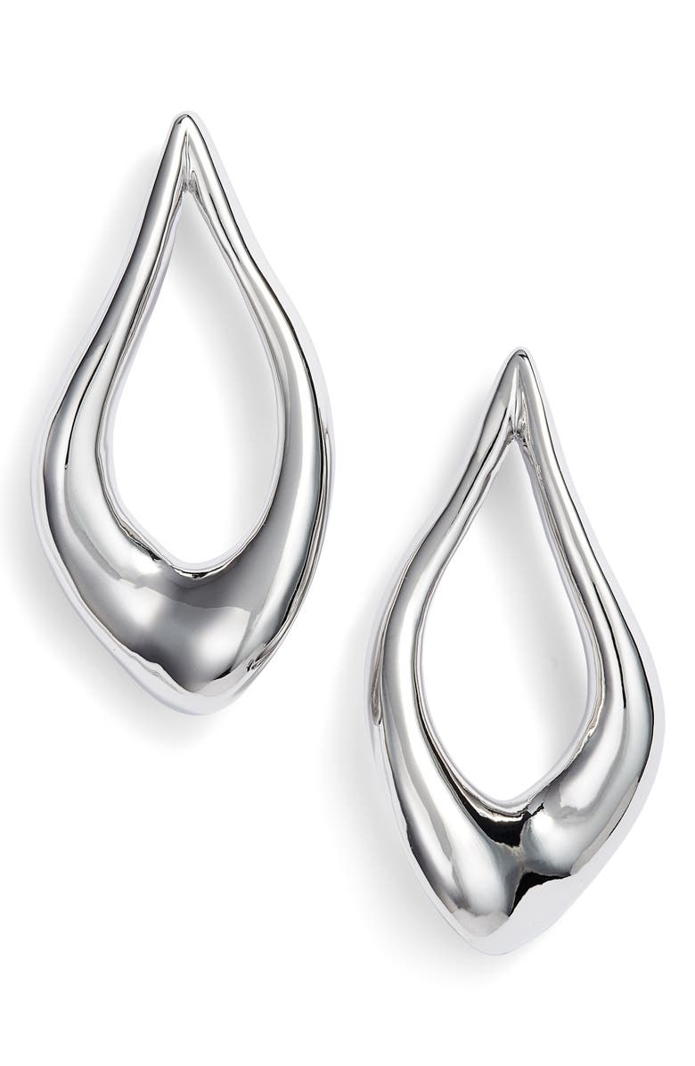 Vince Camuto Organic Shape Hoop Earrings, Main, color,