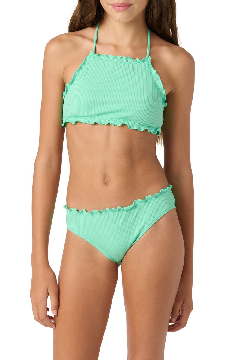 O'Neill Kids' Dawnbreak Rib Two-Piece Swimsuit, Main, color, 