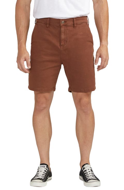 Relaxed Fit Twill Painter Shorts