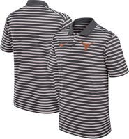 Nike Men's Nike Anthracite/White Texas Longhorns Primetime Victory Striped Performance Polo
